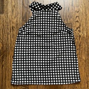 Banana Republic Gingham Halter Tank with Neck Tie Size S